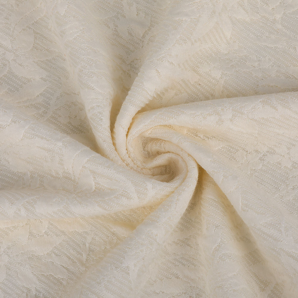 Interlock Jacquard Nefes Alabilir Seksi Cilt Dostu Örme Kumaş Kadınlar için uygun