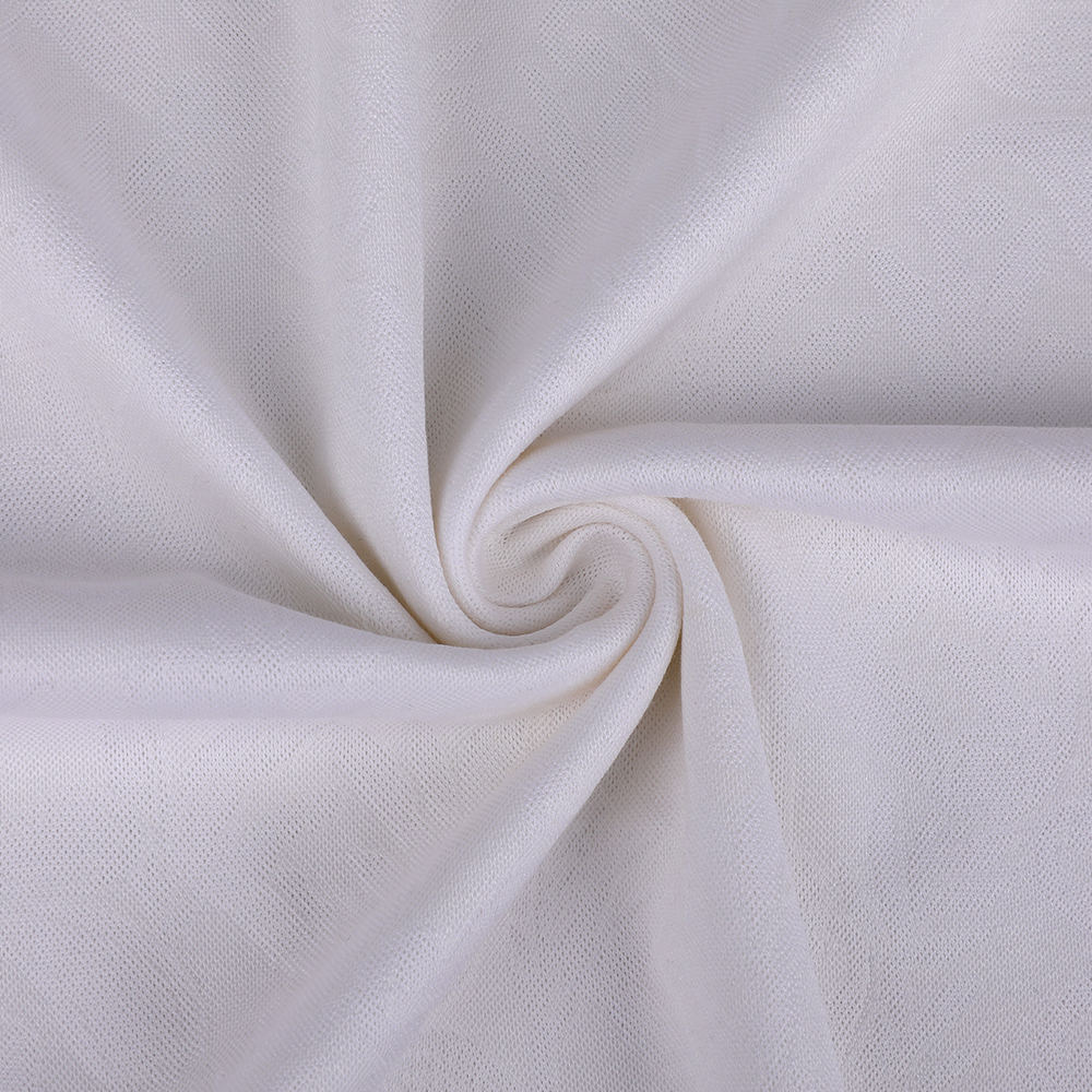 Lüks Interlock Jacquard Cilt Dostu İpek Örme Kumaş Kadınlar için uygun
