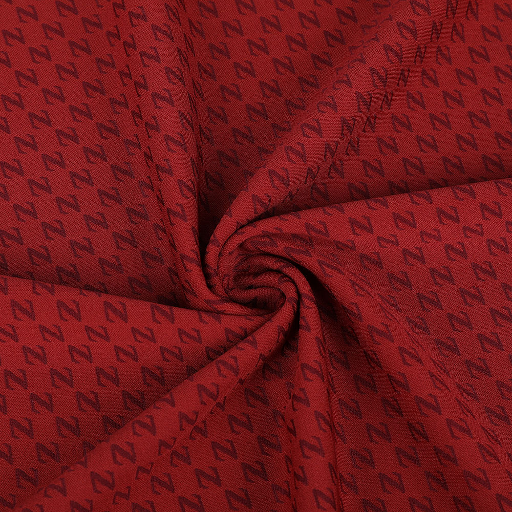 Kadınlar için uygun çift taraflı jakard polyester spandeks örme kumaş