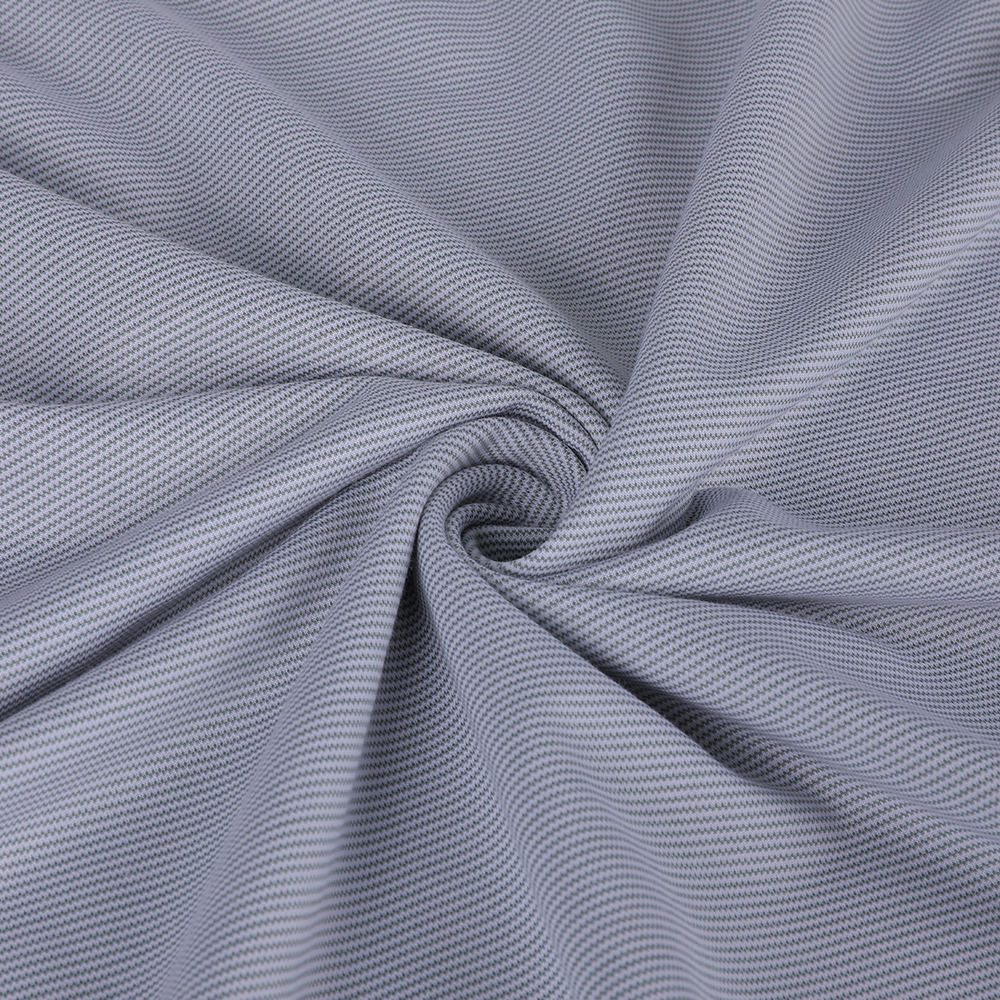 Jakquard Hafif Serin Polyester Dış Mekan Sporları Pamuk Polyester Kumaş